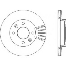 BDA1450.20 OPEN PARTS Тормозной диск