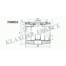 FH002z KLAXCAR FRANCE Масляный фильтр