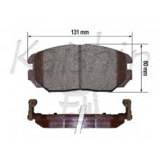 D11183 KAISHIN Комплект тормозных колодок, дисковый тормоз