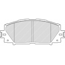 FSL4310 FERODO Комплект тормозных колодок, дисковый тормоз