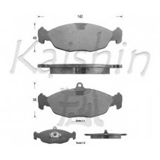 FK7063 KAISHIN Комплект тормозных колодок, дисковый тормоз