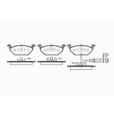 0633 21 KAWE Комплект тормозных колодок, дисковый тормоз