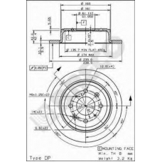 BS 7547 BRECO Тормозной диск