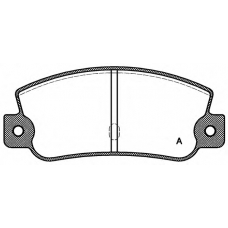 BPA0025.30 OPEN PARTS Комплект тормозных колодок, дисковый тормоз