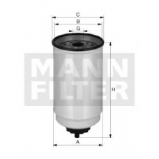 WK 10 017 x MANN-FILTER Топливный фильтр