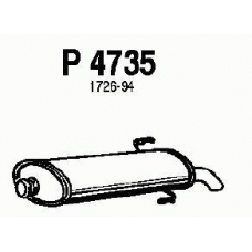 P4735 FENNO Глушитель выхлопных газов конечный