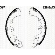 8100 50397 TRIDON Brake shoes