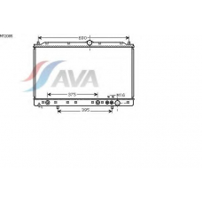 MT2085 AVA Радиатор, охлаждение двигателя