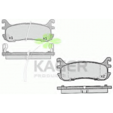35-0566 KAGER Комплект тормозных колодок, дисковый тормоз