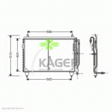 94-5197 KAGER Конденсатор, кондиционер