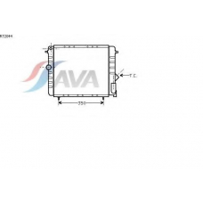 RT2044 AVA Радиатор, охлаждение двигателя