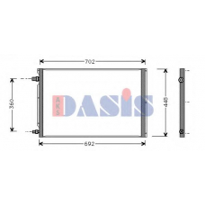 546240N AKS DASIS Конденсатор, кондиционер