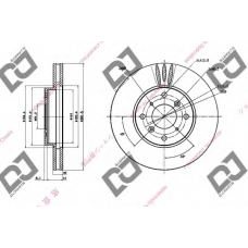 BD1681 DJ PARTS Тормозной диск