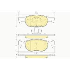 6113822 GIRLING Комплект тормозных колодок, дисковый тормоз