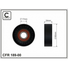 189-00 CAFFARO Натяжной ролик, поликлиновой  ремень