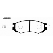 J3601054 NIPPARTS Комплект тормозных колодок, дисковый тормоз