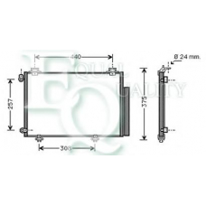 CO0209 EQUAL QUALITY Конденсатор, кондиционер