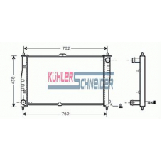 5200901 KUHLER SCHNEIDER Радиатор, охлаждение двигател