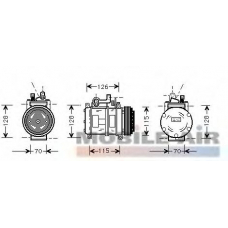 0600K227 VAN WEZEL Компрессор, кондиционер