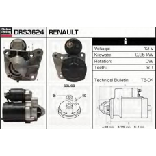 DRS3624 DELCO REMY Стартер