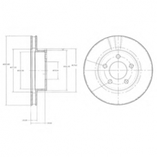 BG3546 DELPHI Тормозной диск