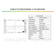 PXNDC-014 Parts mall Радиатор, охлаждение двигателя