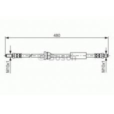 1 987 476 616 BOSCH Тормозной шланг