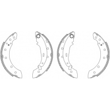 MSK155 MINTEX Комплект тормозных колодок