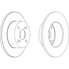 DDF1487-1 FERODO Тормозной диск