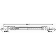 FBH7090 FIRST LINE Тормозной шланг