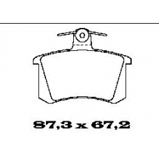 BL1246B3 FTE Комплект тормозных колодок, дисковый тормоз