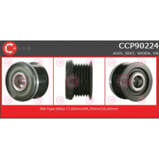 CCP90224 CASCO Ременный шкив, генератор