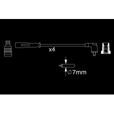 0 986 356 981 BOSCH Комплект в.в. проводов