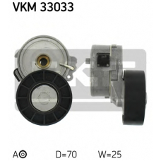 VKM 33033 SKF Натяжной ролик, поликлиновой  ремень