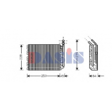 820233N AKS DASIS Испаритель, кондиционер