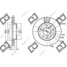 BD1114 DJ PARTS Тормозной диск