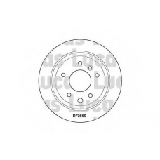 DF2560 TRW Тормозной диск