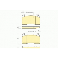 6114319 GIRLING Комплект тормозных колодок, дисковый тормоз