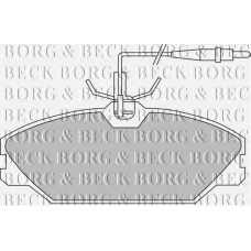 BBP1466 BORG & BECK Комплект тормозных колодок, дисковый тормоз