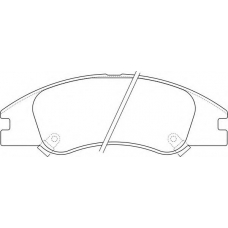 T1519 PAGID Комплект тормозных колодок, дисковый тормоз