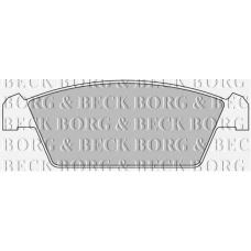 BBP1299 BORG & BECK Комплект тормозных колодок, дисковый тормоз