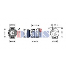 850864N AKS DASIS Компрессор, кондиционер