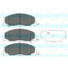 KBP-2024 KAVO PARTS Комплект тормозных колодок, дисковый тормоз