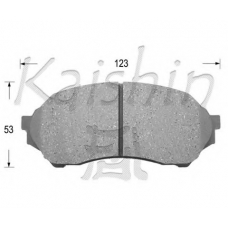 D3109 KAISHIN Комплект тормозных колодок, дисковый тормоз