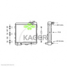 31-0007 KAGER Радиатор, охлаждение двигателя