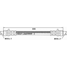 FBH6547 FIRST LINE Тормозной шланг