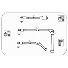JP139 JANMOR Комплект проводов зажигания