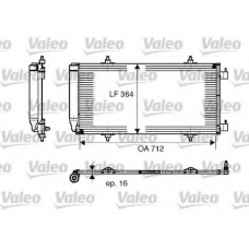 817668 VALEO Конденсатор, кондиционер