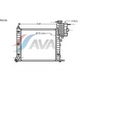 MS2336 AVA Радиатор, охлаждение двигателя