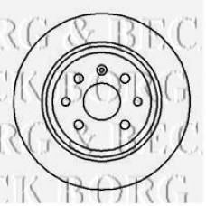BBD5083 BORG & BECK Тормозной диск